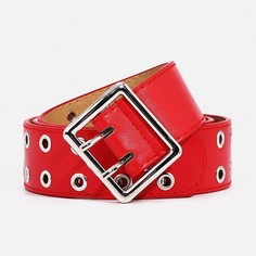 Ремень женский 9720685 красный, 100х4 см No Brand
