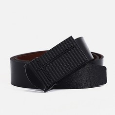 Ремень мужской 9902454 чёрный, 120х3,5 см No Brand