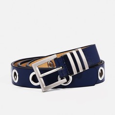 Ремень женский 9720679 синий, 100х2 см No Brand