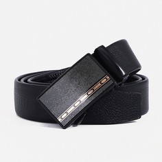 Ремень мужской 9900266 чёрный, 120х3,5 см No Brand