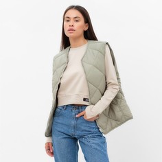 Утепленный жилет женский MIST 9541918 зеленый 42 RU