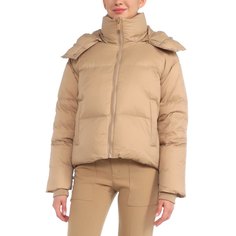 Пуховик женский Maison David MLY010-1 бежевый 2XL