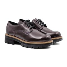 Полуботинки женские Clarks Orianna Derby 26161402 бордовые 36 EU