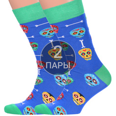 Комплект носков мужских Para Socks 2-FS8 синих 41-45, 2 пары