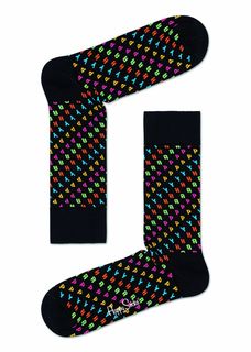 Носки унисекс Happy socks HAP01 черные 25