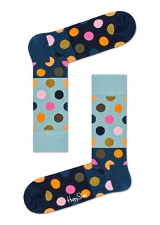 Носки унисекс Happy socks BDB01 6002 синие 25