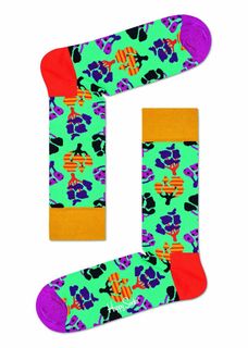 Носки унисекс Happy socks TEE01 зеленые 25