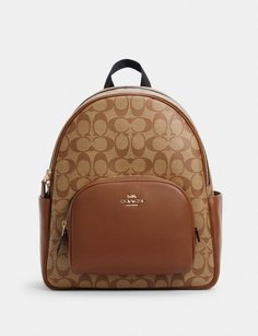 Рюкзак женский Coach 5671 светло-коричневый, 40х20х20 см