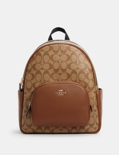 Рюкзак женский Coach 5671 светло-коричневый, 40х20х20 см