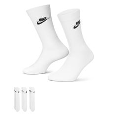 Носки унисекс Nike DX5025-100 белые XL