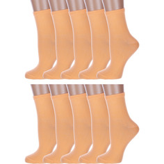 Комплект носков женских Hobby Line 10-Нжх339-21 оранжевых 36-40, 10 пар