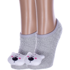 Комплект носков женских Hobby Line 2-Нжмту2163-8-01 серых 36-40, 2 пары