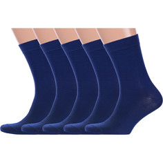Комплект носков мужских Hobby Line 5-Нм061 синих 39-44, 5 пар