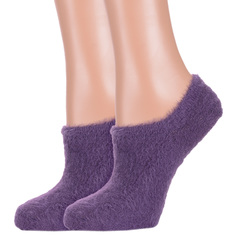 Комплект носков женских Hobby Line 2-Нжпуху9496 фиолетовых 36-40, 2 пары