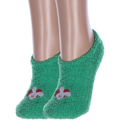 Комплект носков женских Hobby Line 2-Нжмту2153-01 зеленых 36-40, 2 пары
