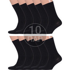 Комплект носков мужских Para Socks 10-M2D3 черных 27-29, 10 пар