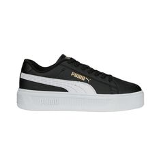 Кроссовки женские Puma Smash Platform v3 Black-White 39075802 черные 37 RU