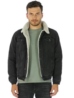 Джинсовая куртка мужская A PASSION PLAY SQ73080 черная XL