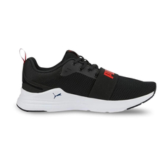 Кроссовки мужские Puma Wired Run Black-High Risk Red 37301521 черные 44.5 RU