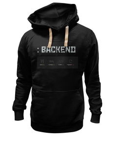 Толстовка унисекс Printio Backend developer черная 3XL