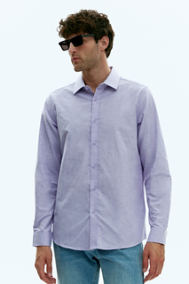 Рубашка мужская Finn Flare FAD210112 голубая L
