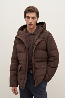 Куртка мужская Finn Flare FAD21066 коричневая XL