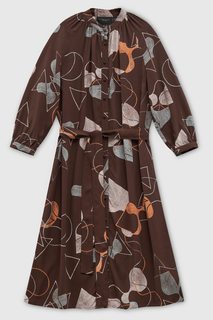 Платье женское Finn Flare FAD110260 коричневое XS