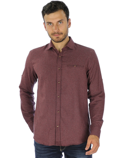 Рубашка мужская A passion play RT000000799 бордовая L