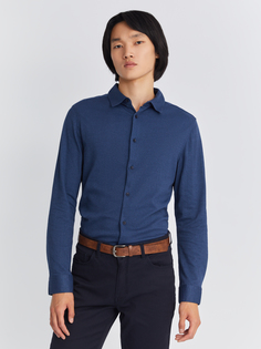 Рубашка мужская Zolla 0123221591415800 синяя L