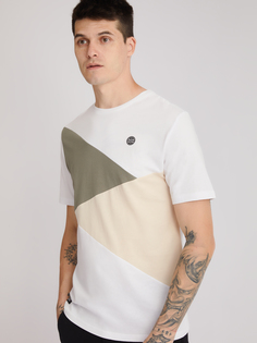 Футболка мужская Zolla 01231328Q0237500 хаки 2XL