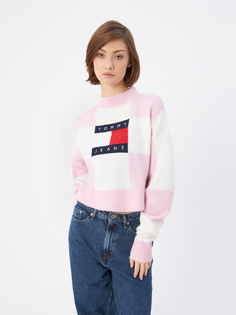 Свитер женский Tommy Jeans DW0DW143160JW розовый, размер XS