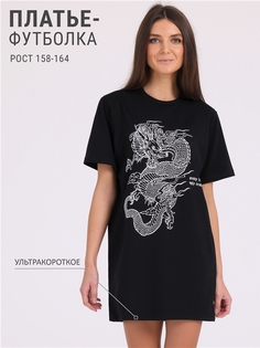 Платье женское Апрель 590жен804Р черное 96-100/164