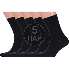 Комплект носков мужских Para Socks 5-M2D25 черный 27-29, 5 пар