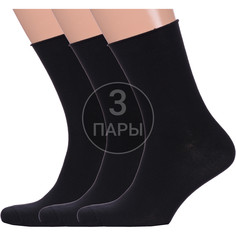 Комплект носков мужских Para Socks 3-M2D25 черный 25-27, 3 пары
