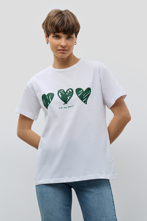 Футболка женская Baon B2323076 белая 2XL