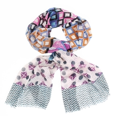 Палантин женский Venera 4500705 разноцветный, 57х180 см