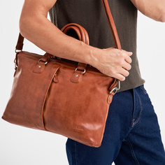 Сумка мужская Др.Коффер T8231-248-05 коричневая Dr.Koffer