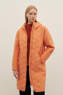 Пальто женское Finn Flare FAD11091 оранжевое XS