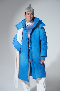 Пальто женское Finn Flare FAD11065 голубое XL