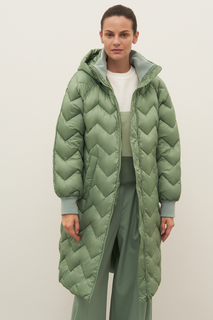 Пальто женское Finn Flare FAD11060 зеленое M