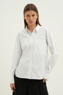Рубашка женская Finn Flare FWD11092 белая S