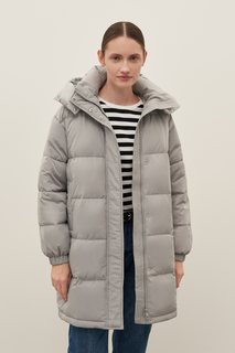Пуховик-пальто женский Finn Flare FAD11016 серый XL