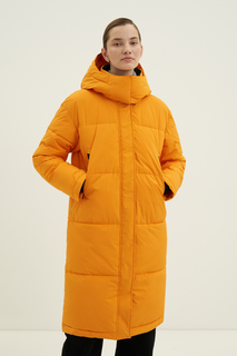 Пальто женское Finn Flare FWC11046 оранжевое L