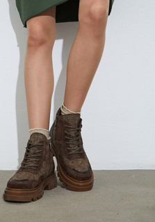 Ботинки женские MAKFLY коричневые 40 RU