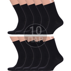 Комплект носков мужских Para Socks 10-M2D25 черных 27-29, 10 пар