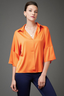 Блуза женская Арт-Деко R-1340 оранжевая 48 RU