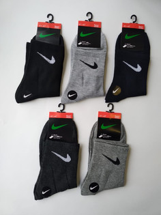 Комплект носков мужских Nike HC5 черных; синих; серых 41-47, 5 пар