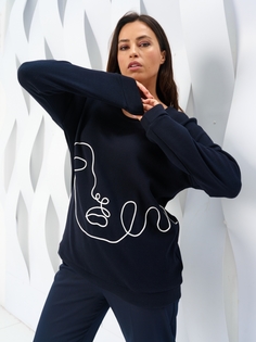 Лонгслив женский Maxroses 01-00047763 голубой 54