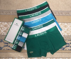 Комплект трусов мужских Lacoste LAC2 разноцветных 52-54, 5 шт.