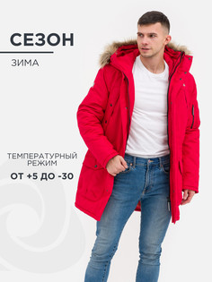 Куртка зимняя CosmoTex "Аляска", цвет красный, размер 52-54 182-188